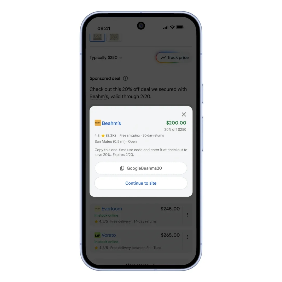Universal Commerce Protocol flow between AI agent and merchant systems